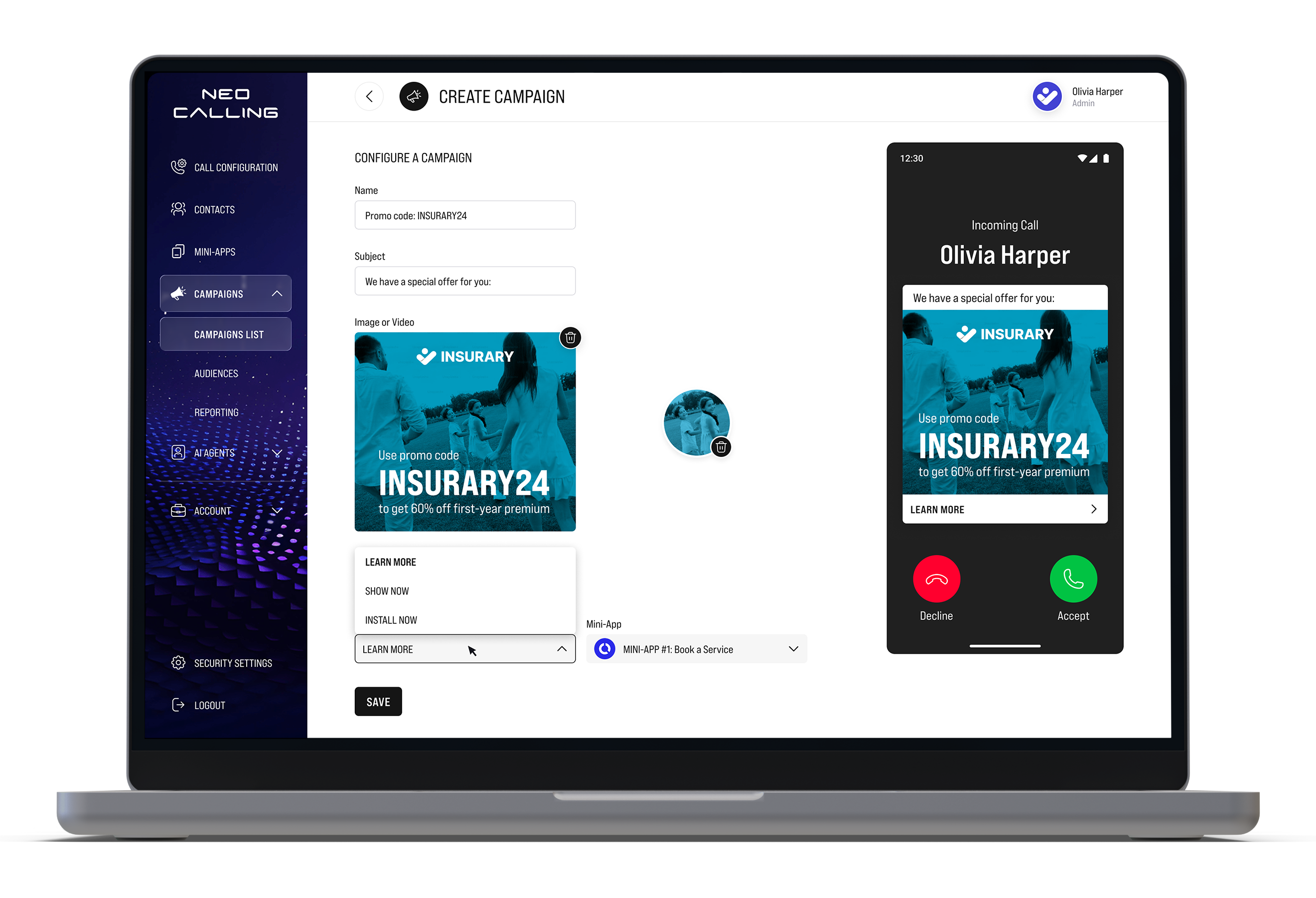 5G New Calling portal